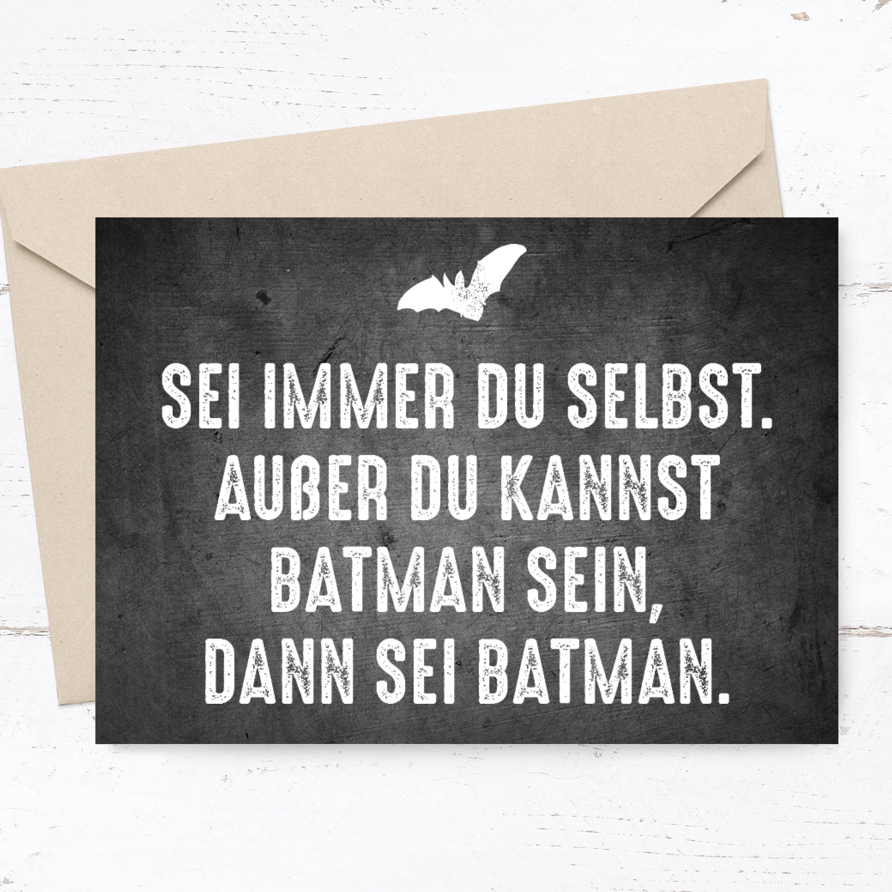 Glückwunschkarte: Batman - Individuelle Einladung